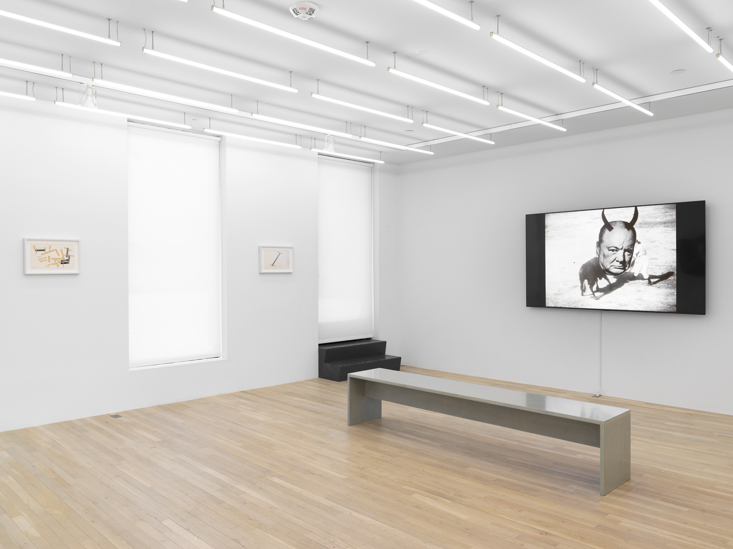 Installation view, Stan VanDerBeek: Transmissions, Magenta Plains, New York, NY 2024.