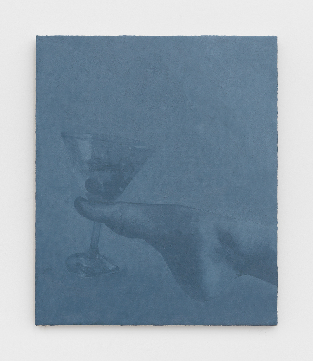 Alex Kwartler, Handsome Drink, 2024, Oil on linen, 18 x 15 in.