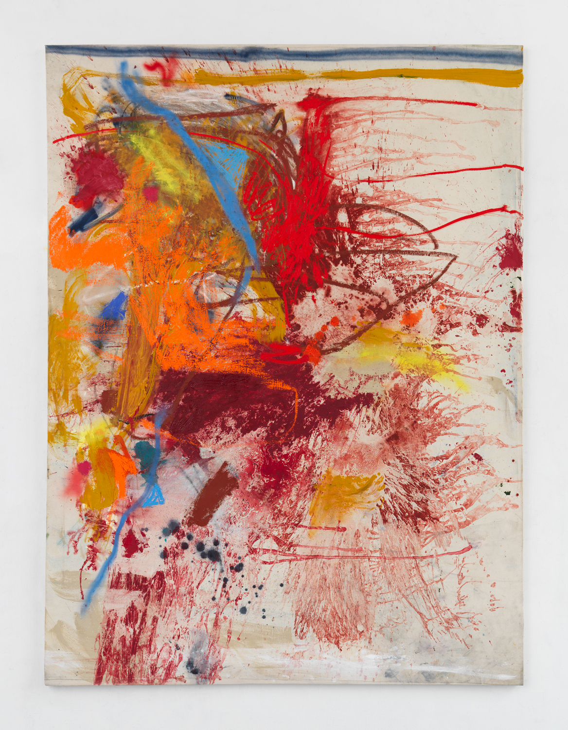 Bill Saylor, Untitled, 2021, Oil spray on canvas, 96 x 72 in.