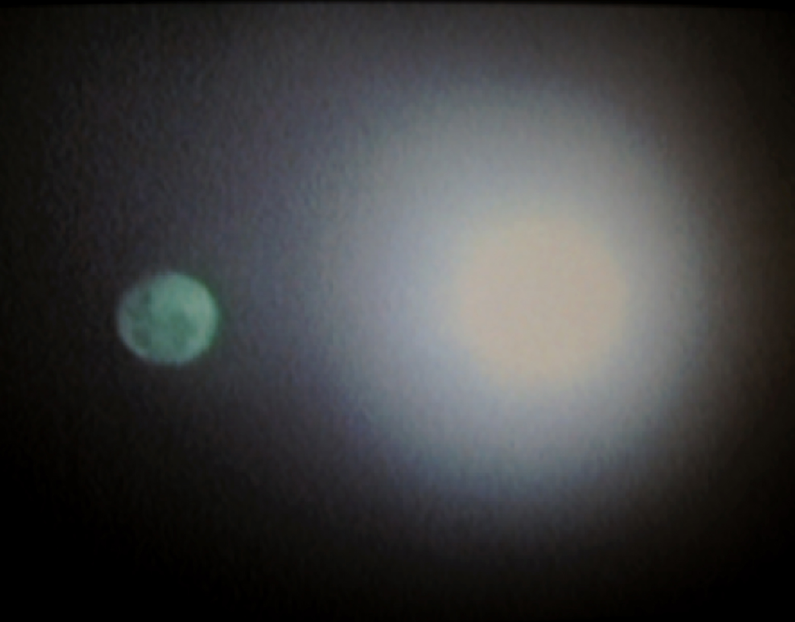 Barbara Ess, The Moon and Its Aura [Remote Series], 2011, Archival pigment print mounted on aluminum, 24h x 32w in.
