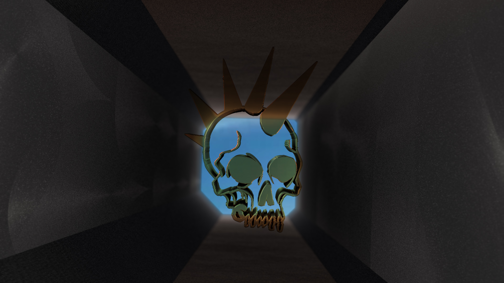 Still from Theodore Darst, The Tourist: This Machine Makes Fascists (Soundtrack by Kevin Carey), 2017, 11 minute HD Video loop, cargo straps, mounting equipment, dimensions variable. Edition of 3 + 2 Artist Proofs.