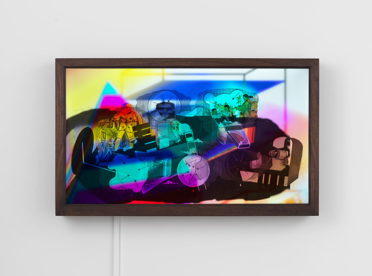 Jibade-Khalil Huffman, A Void, 2020, Transparency in lightbox with flatscreen monitor, looping video, 28.19h x 46.25w x 5.63d in.