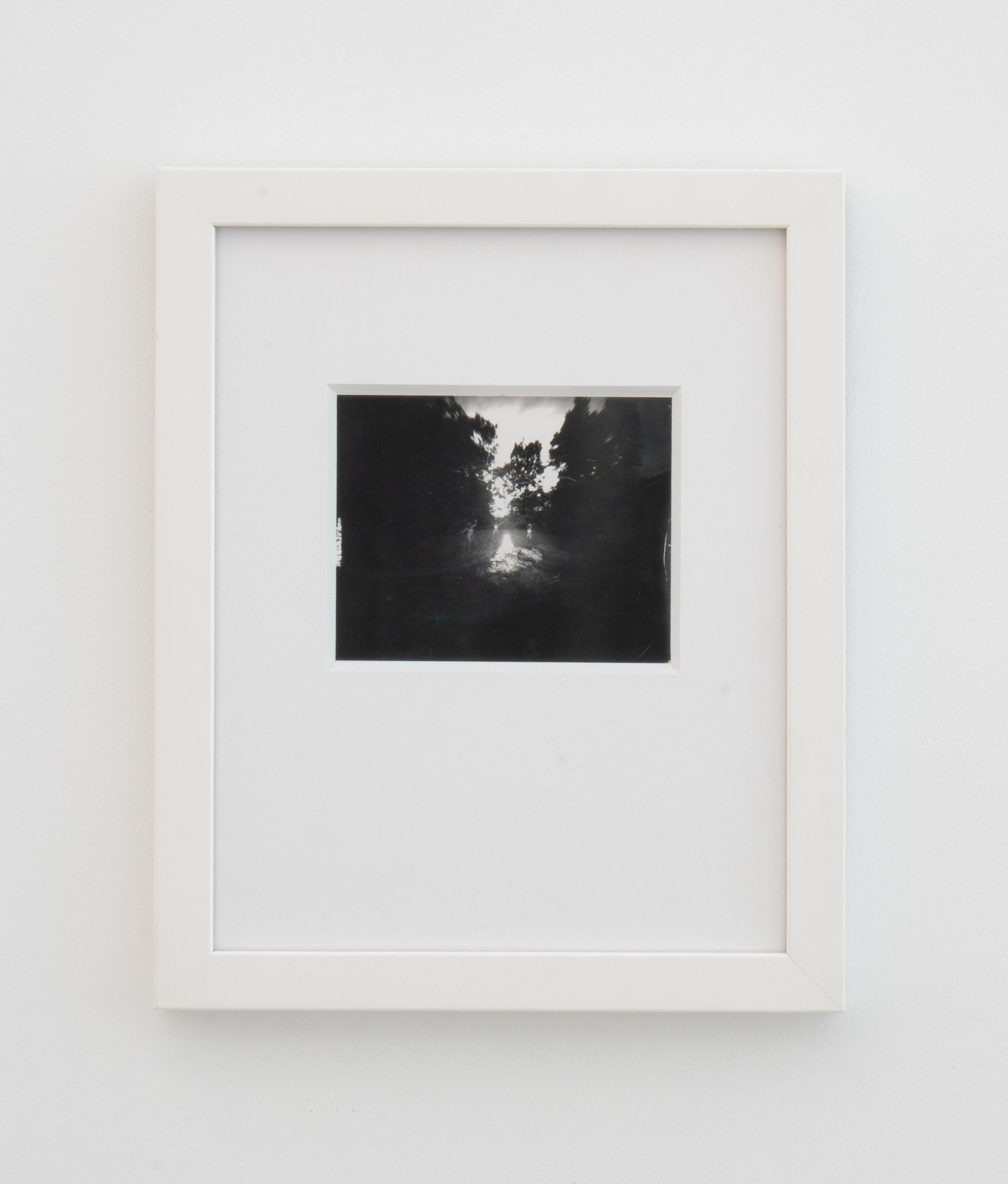 Barbara Ess, (Around the Fire), 1988-2006, Positive - Negative Polaroid, Unframed: 3 1/2 x 4 1/2 in., Framed: 11 x 9 x 1 in.