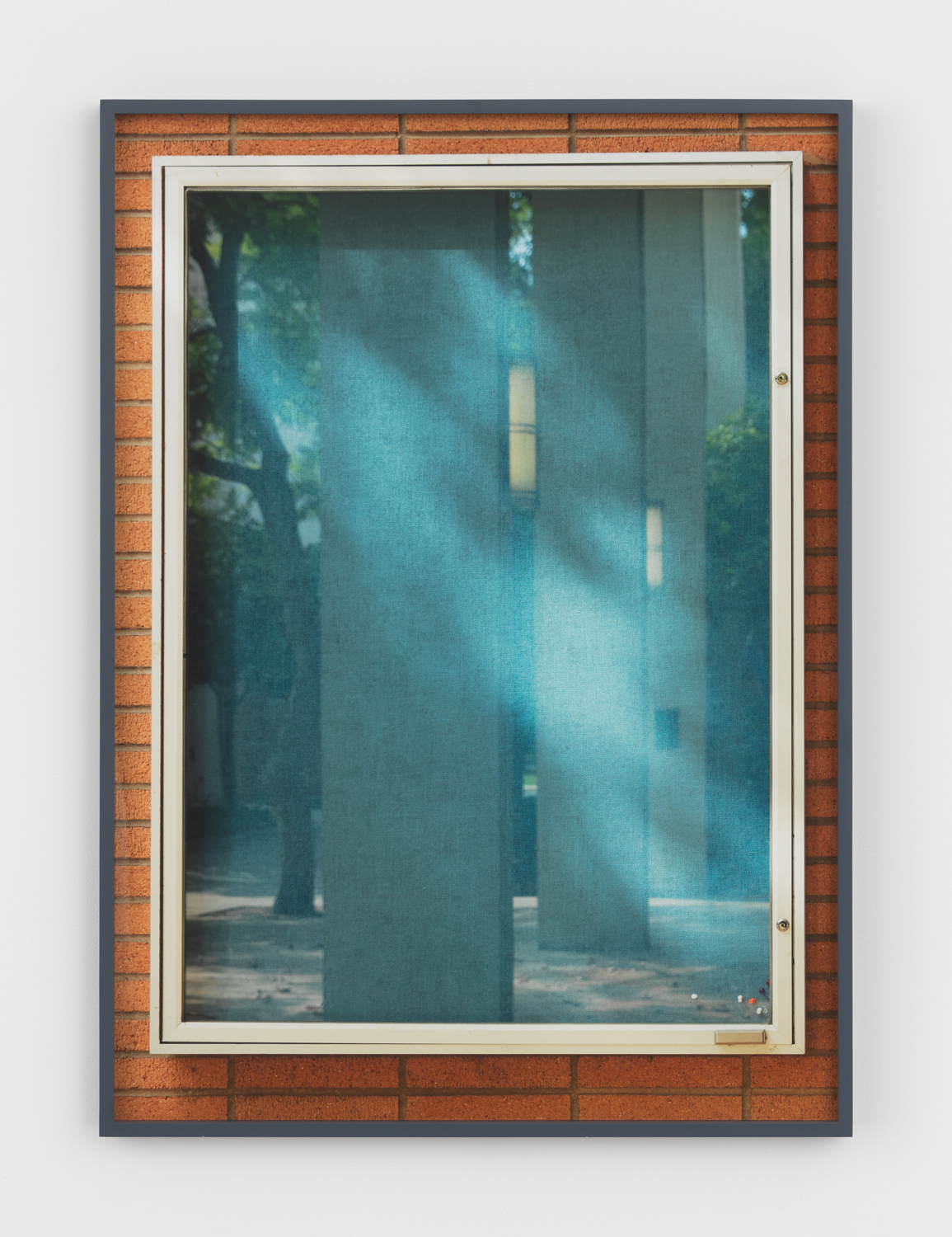 Jennifer Bolande, Bulletin Board (L) at 2:00pm, 2018, Archival Pigment Print, 36 5/8 x 26 1/2 x 1 1/2 in., Edition of 2 + 1 AP (#1/2)