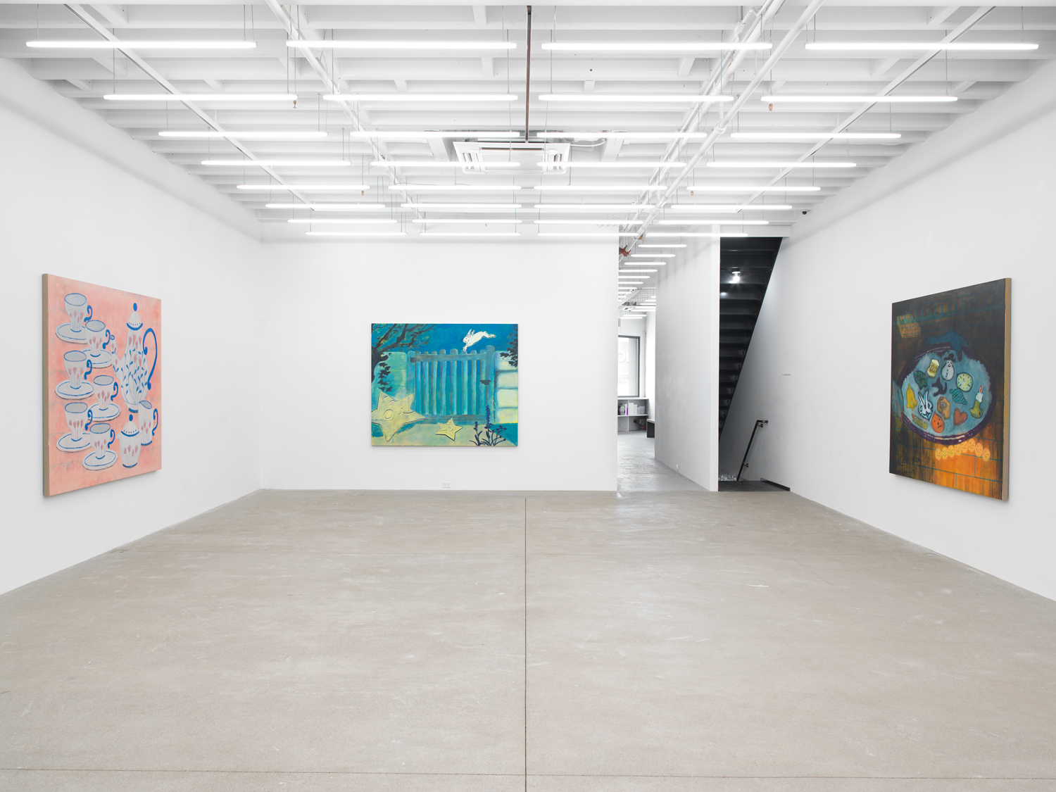 Installation view, Zach Bruder: Clear Arrears, Magenta Plains, New York, NY 2023.