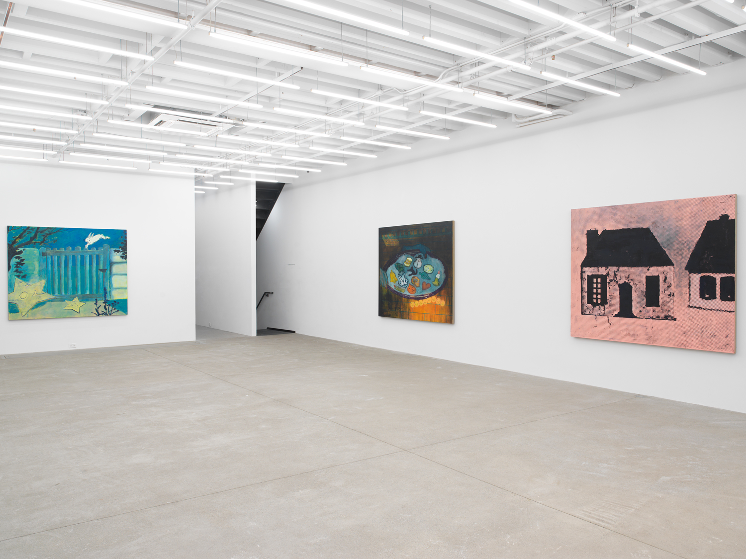 Installation view, Zach Bruder: Clear Arrears, Magenta Plains, New York, NY 2023.