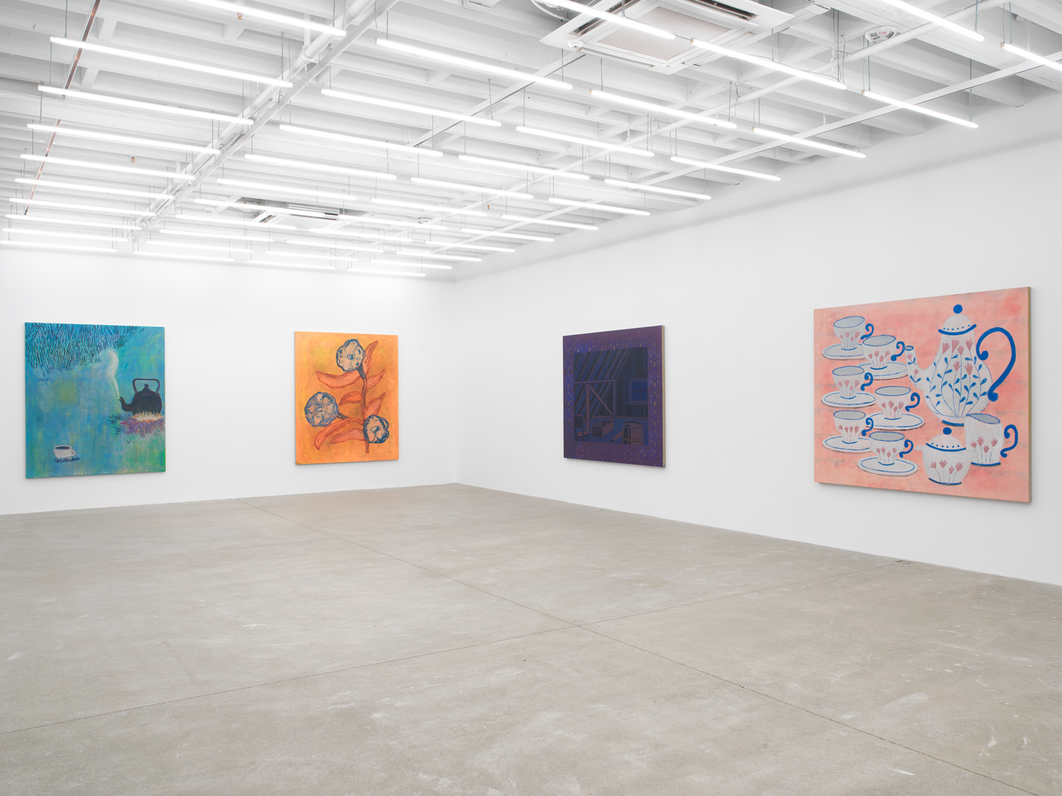 Installation view, Zach Bruder: Clear Arrears, Magenta Plains, New York, NY 2023.