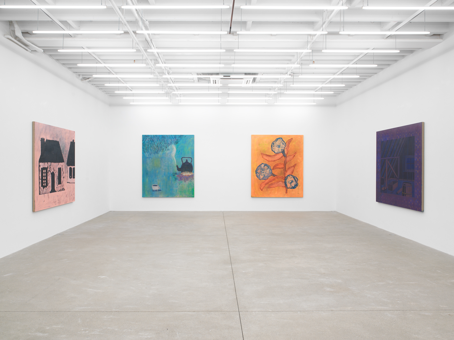 Installation view, Zach Bruder: Clear Arrears, Magenta Plains, New York, NY 2023.