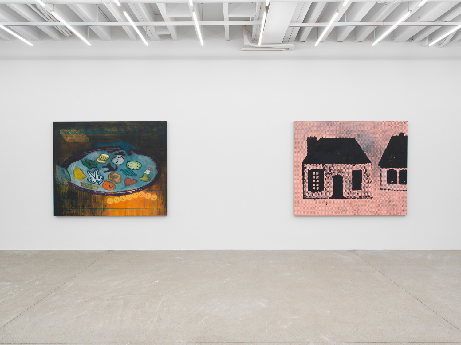 Installation view, Zach Bruder: Clear Arrears, Magenta Plains, New York, NY 2023.