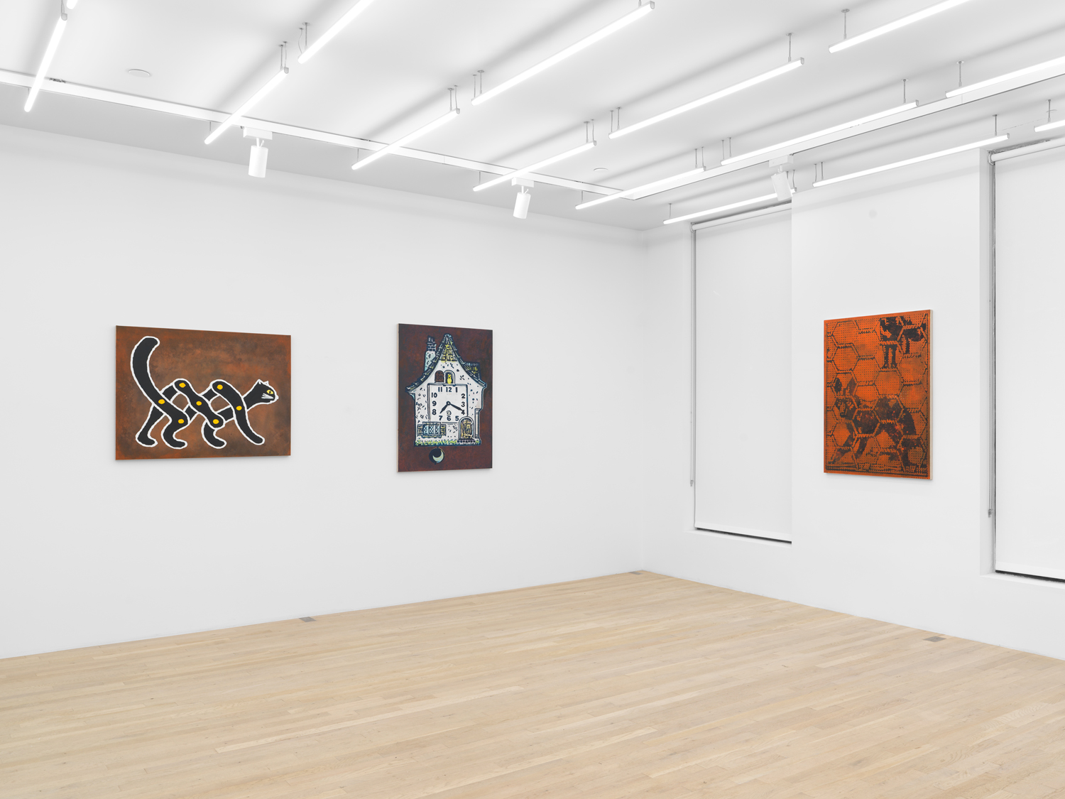 Installation view, Zach Bruder: Customary, Magenta Plains, New York, NY, 2025