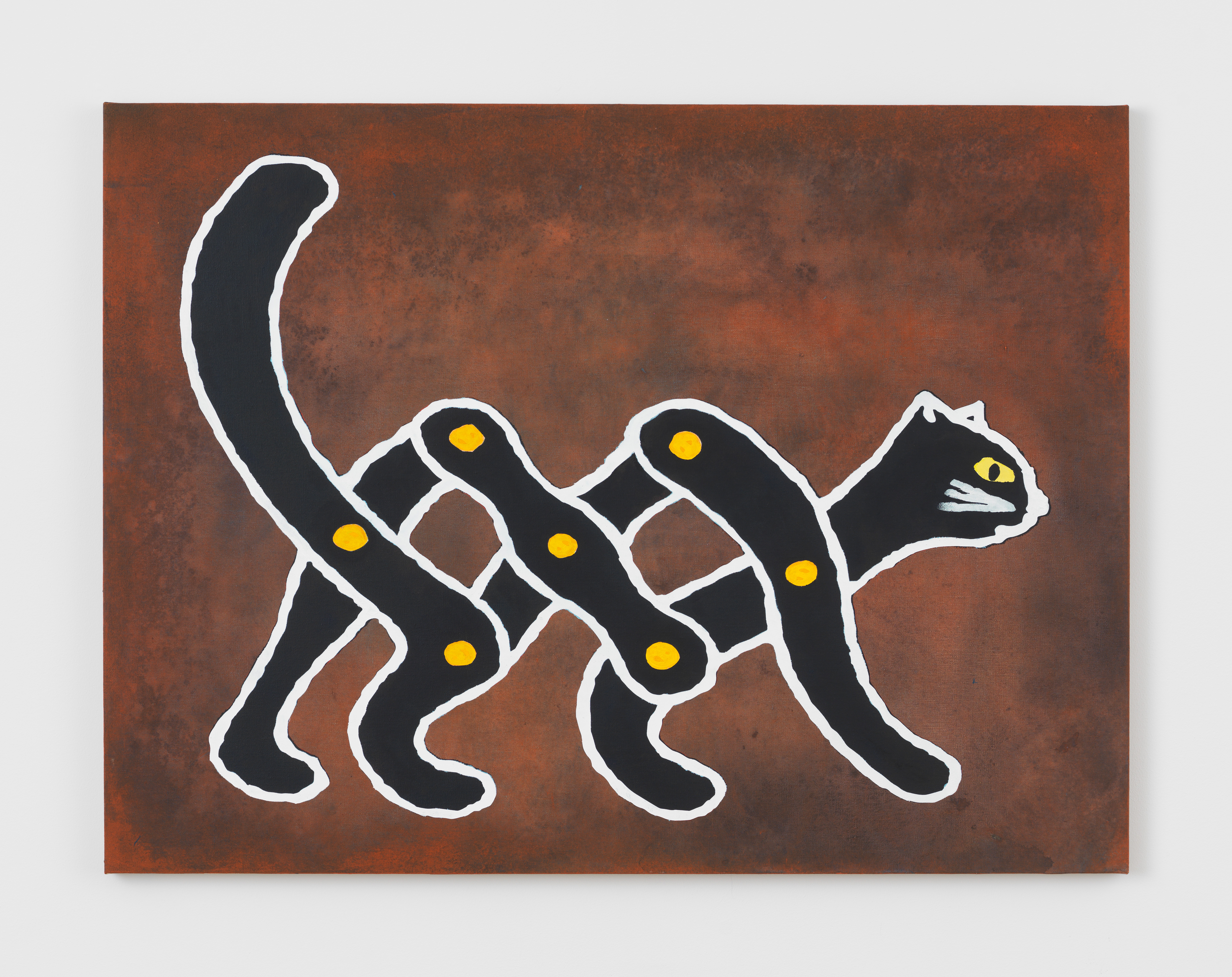 Zach Bruder, Creep, 2025, Acrylic and Flashe on linen over panel, 30 x 40 in.