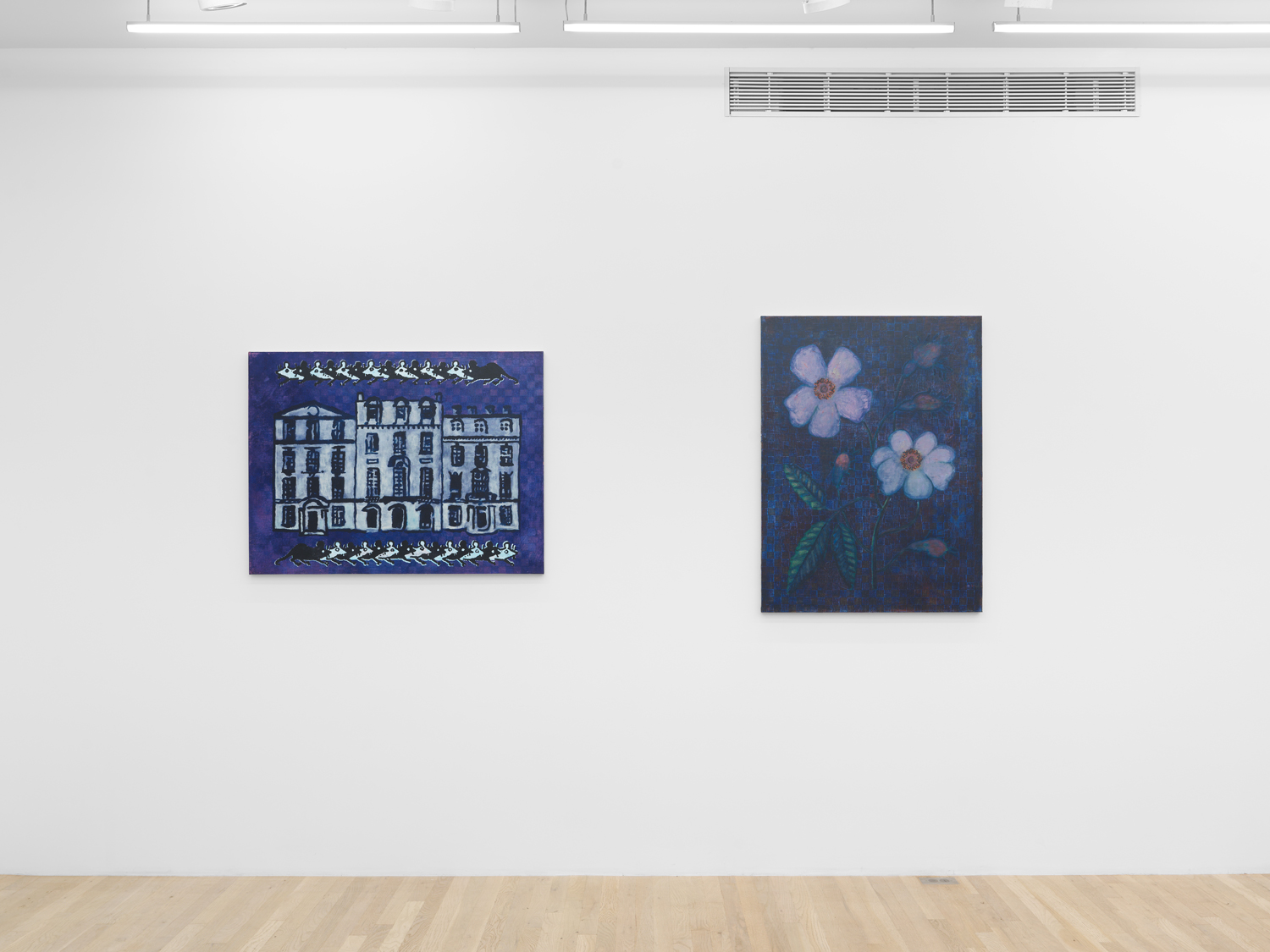 Installation view, Zach Bruder: Customary, Magenta Plains, New York, NY, 2025