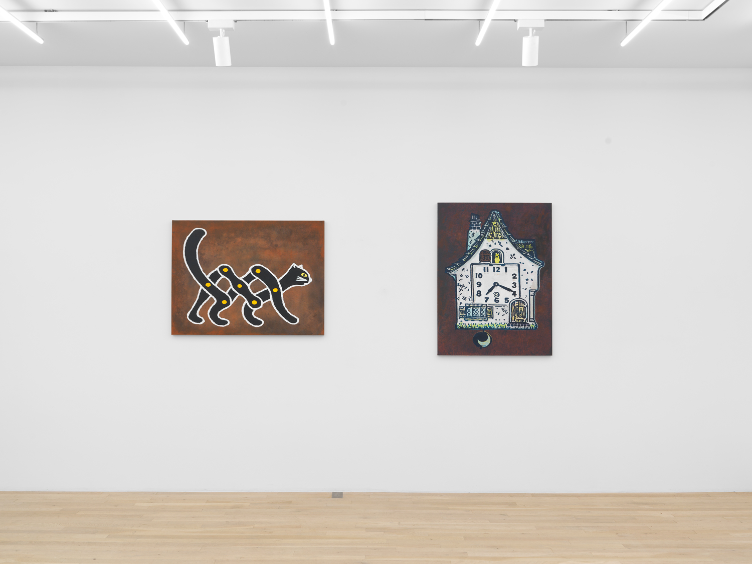 Installation view, Zach Bruder: Customary, Magenta Plains, New York, NY, 2025