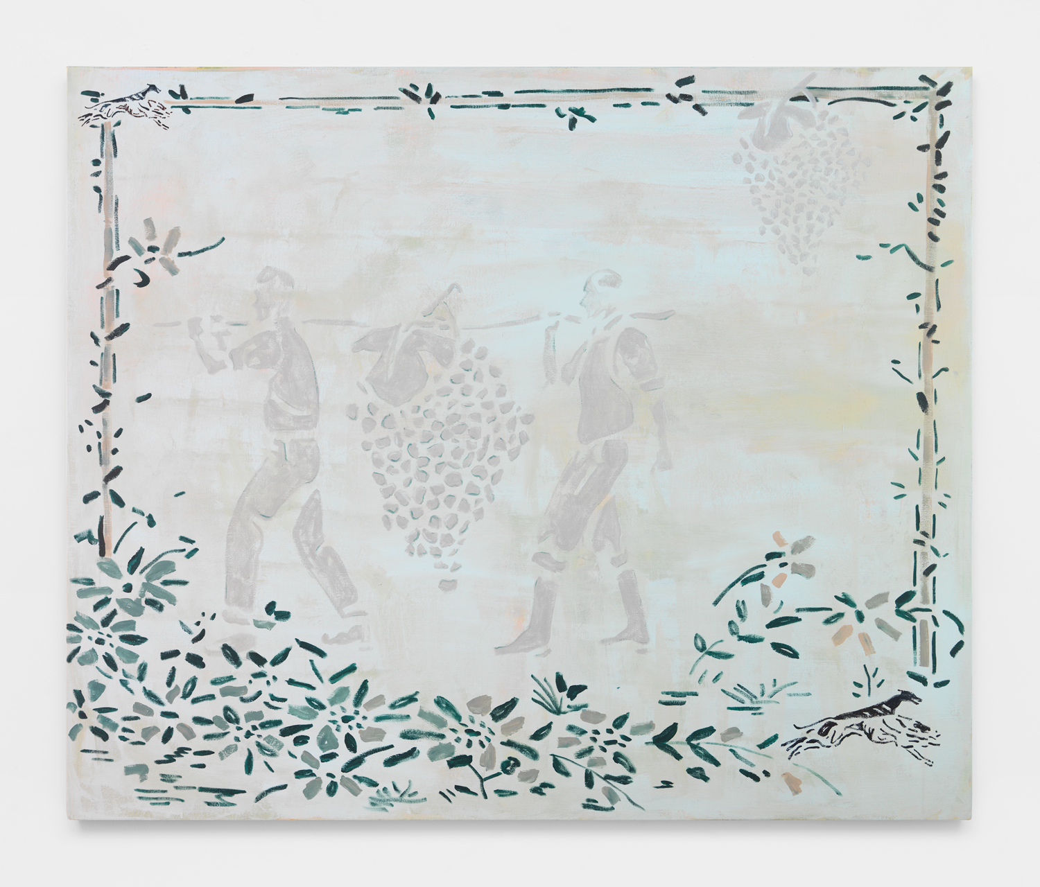 Zach Bruder, Epiphany, 2020, Acrylic and Flashe on linen, 50h x 60w in.