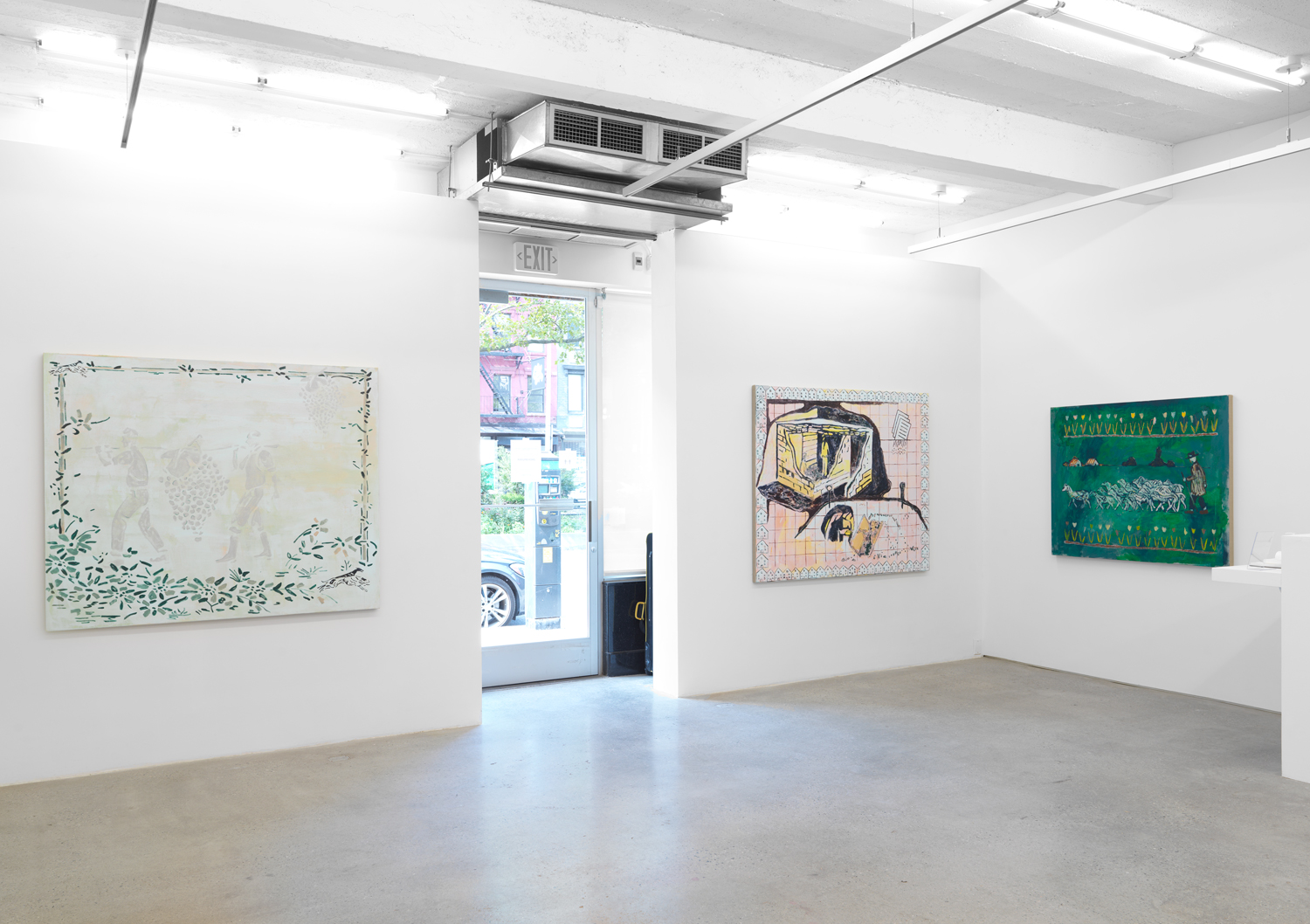 Installation view, Zach Bruder: Gone To Fair, Magenta Plains, New York, NY, 2020