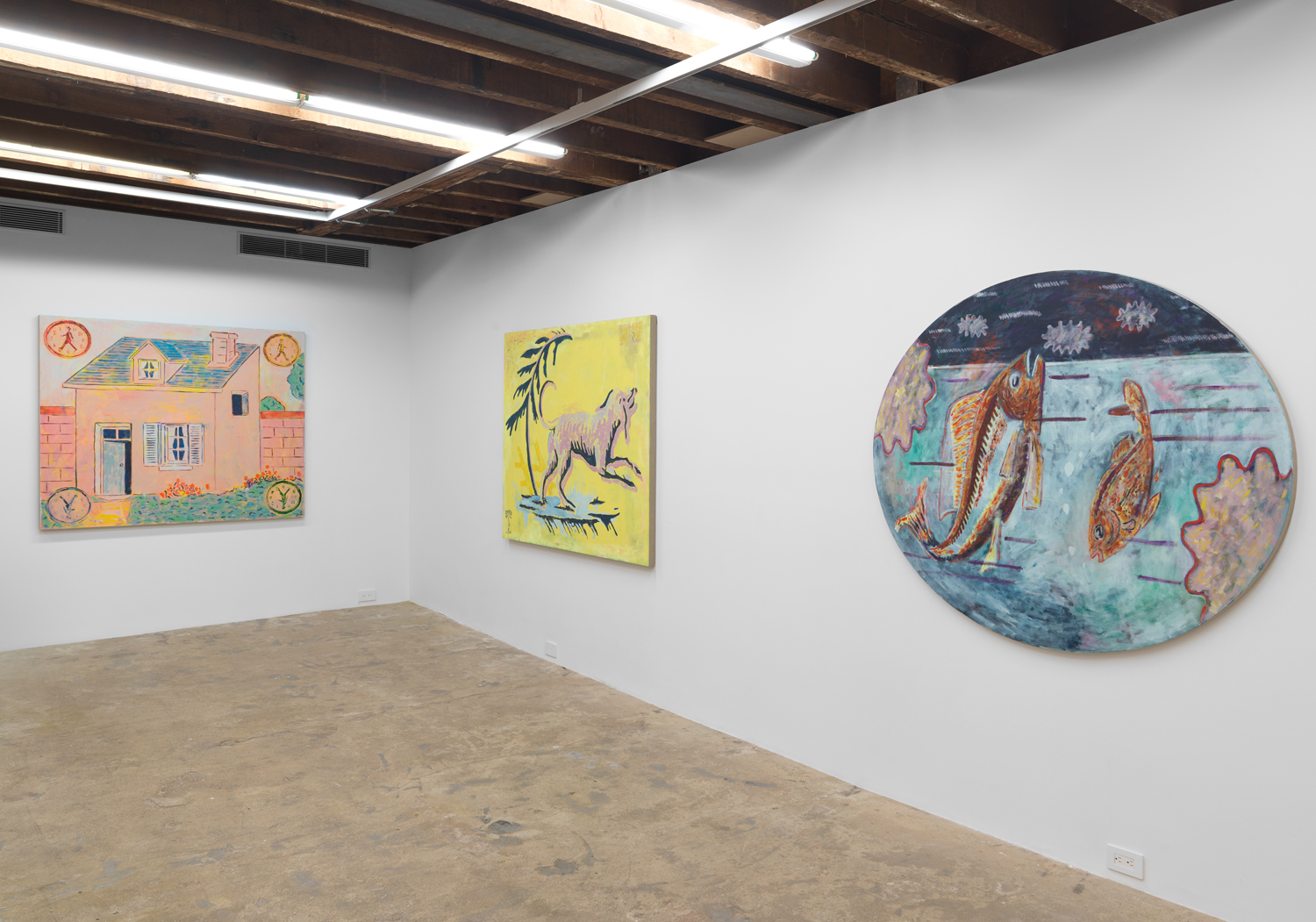 Installation view, Zach Bruder: Gone To Fair, Magenta Plains, New York, NY, 2020