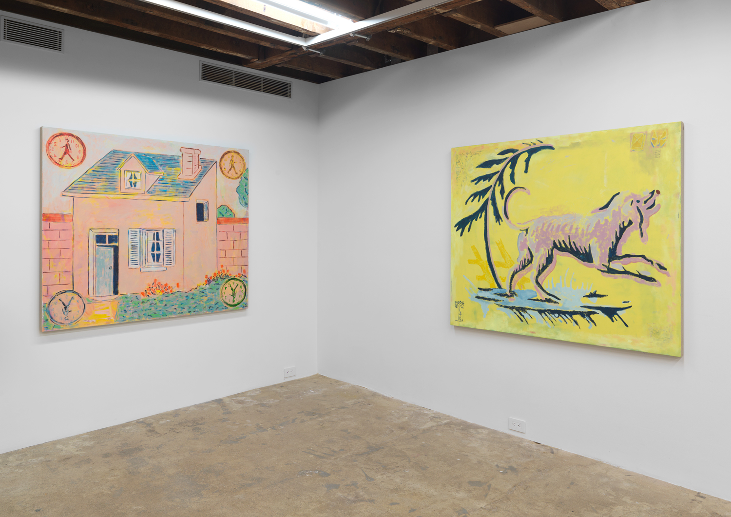 Installation view, Zach Bruder: Gone To Fair, Magenta Plains, New York, NY, 2020