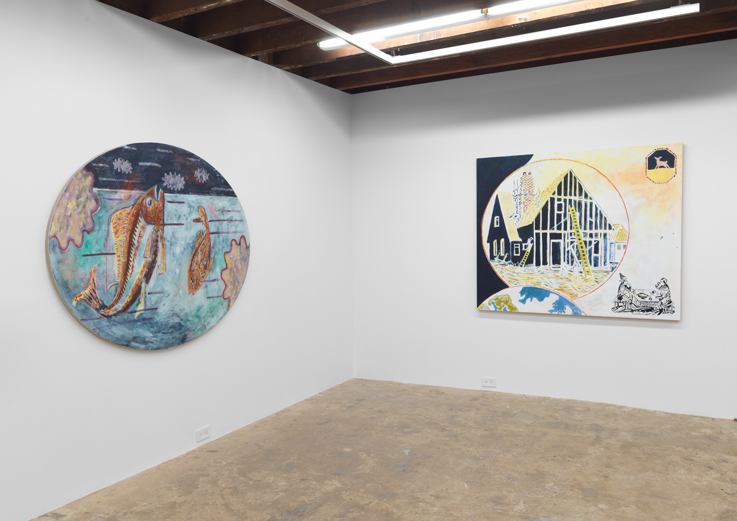 Installation view, Zach Bruder: Gone To Fair, Magenta Plains, New York, NY, 2020