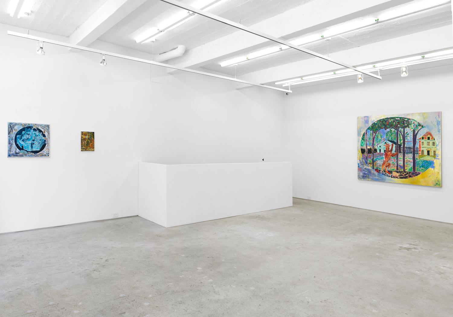 Installation view, Zach Bruder: Edening On, Magenta Plains, New York, NY, 2018